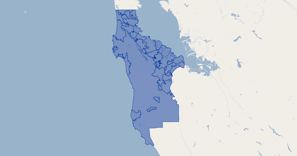 San Mateo County Ca City Boundaries Gis Map Data San Mateo County California Koordinates 3404