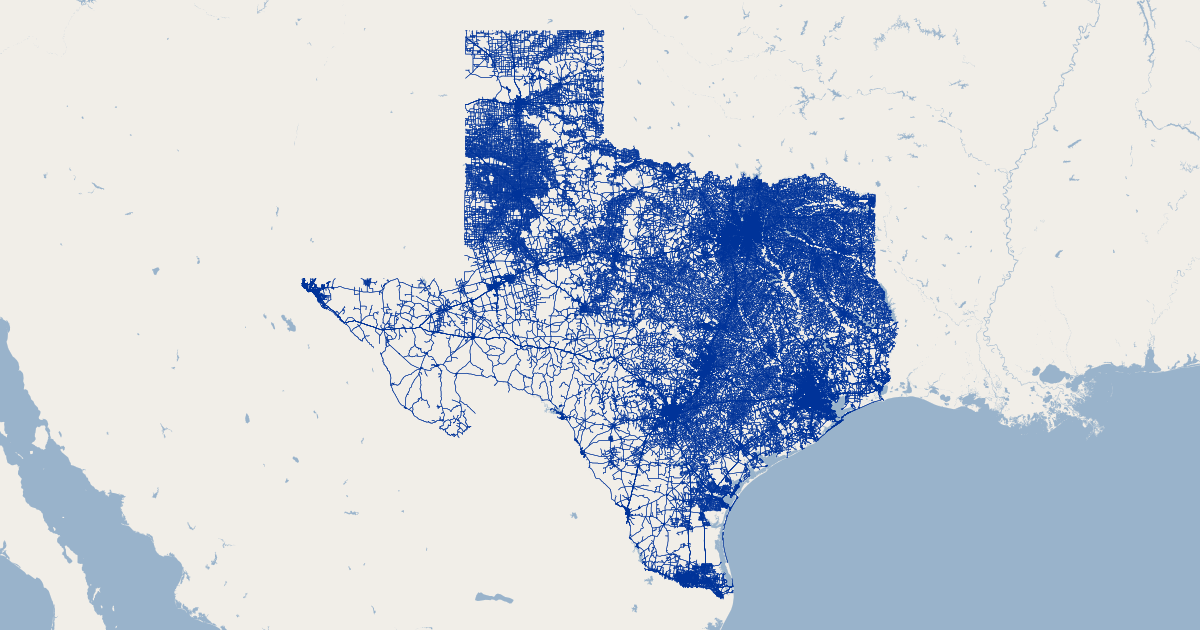 Texas Department of Transportation Route Centerline | GIS Map Data ...