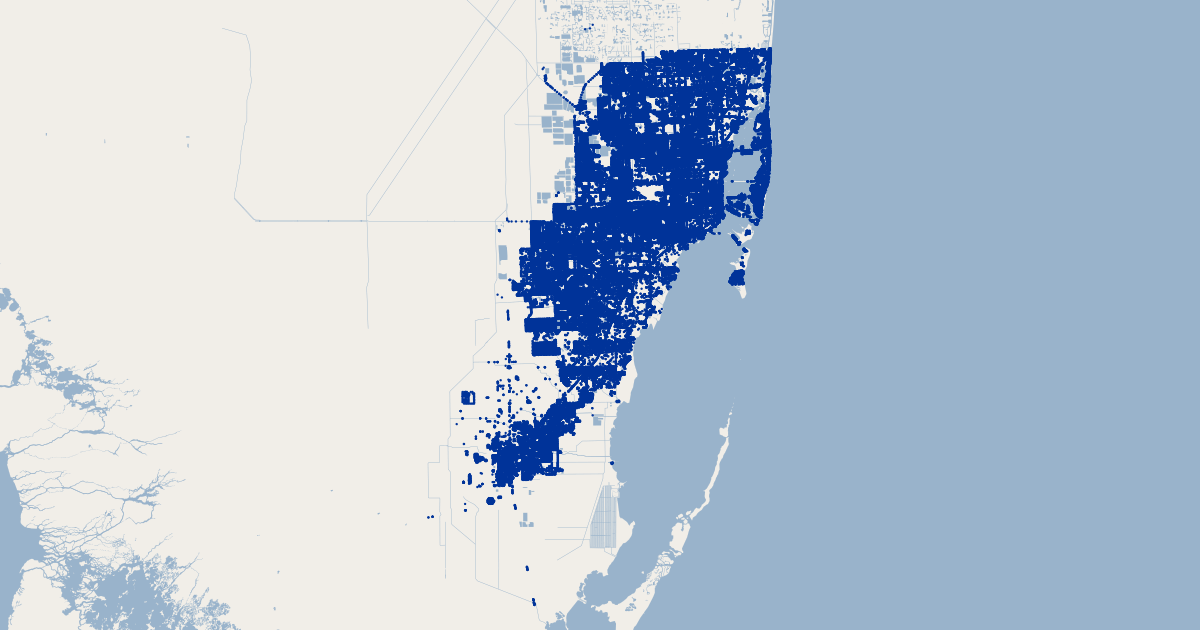 Miami-Dade County, Florida Storm Drains | GIS Map Data | Miami-Dade ...