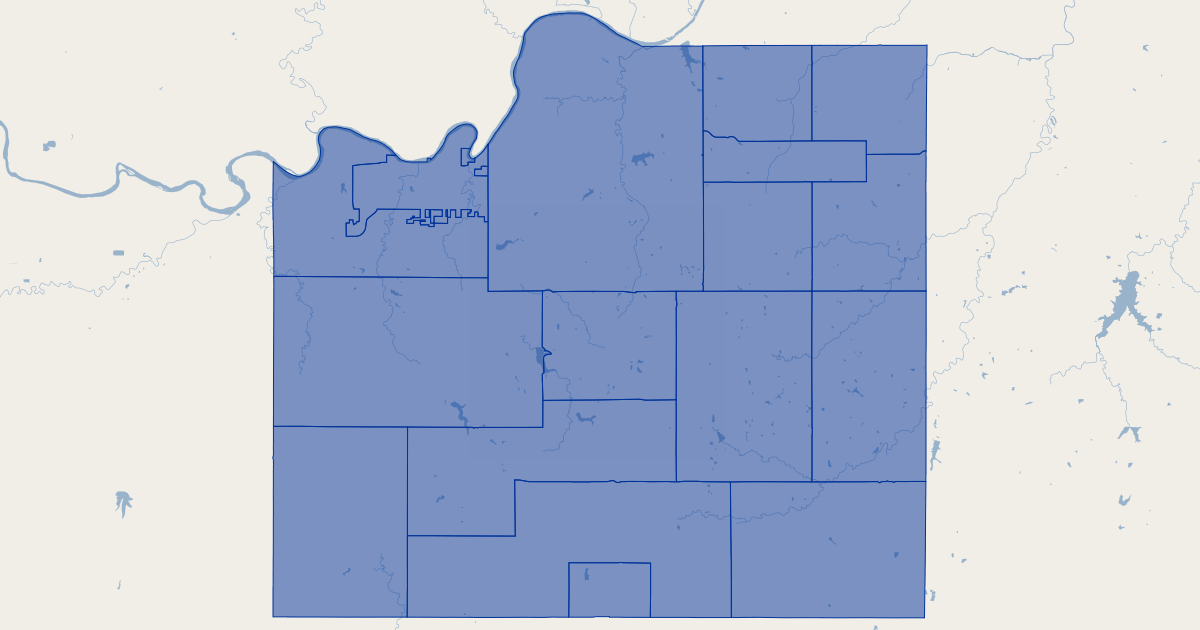 Johnson County Kansas Sheriff Civil Districts GIS Map Data Johnson